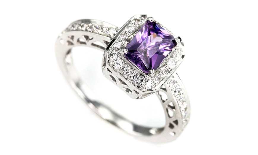 Image 1: Two-Carat Amethyst Ring