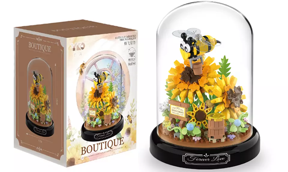 LEGO Inspired Insect-Themed Potted Plant Building Blocks Set