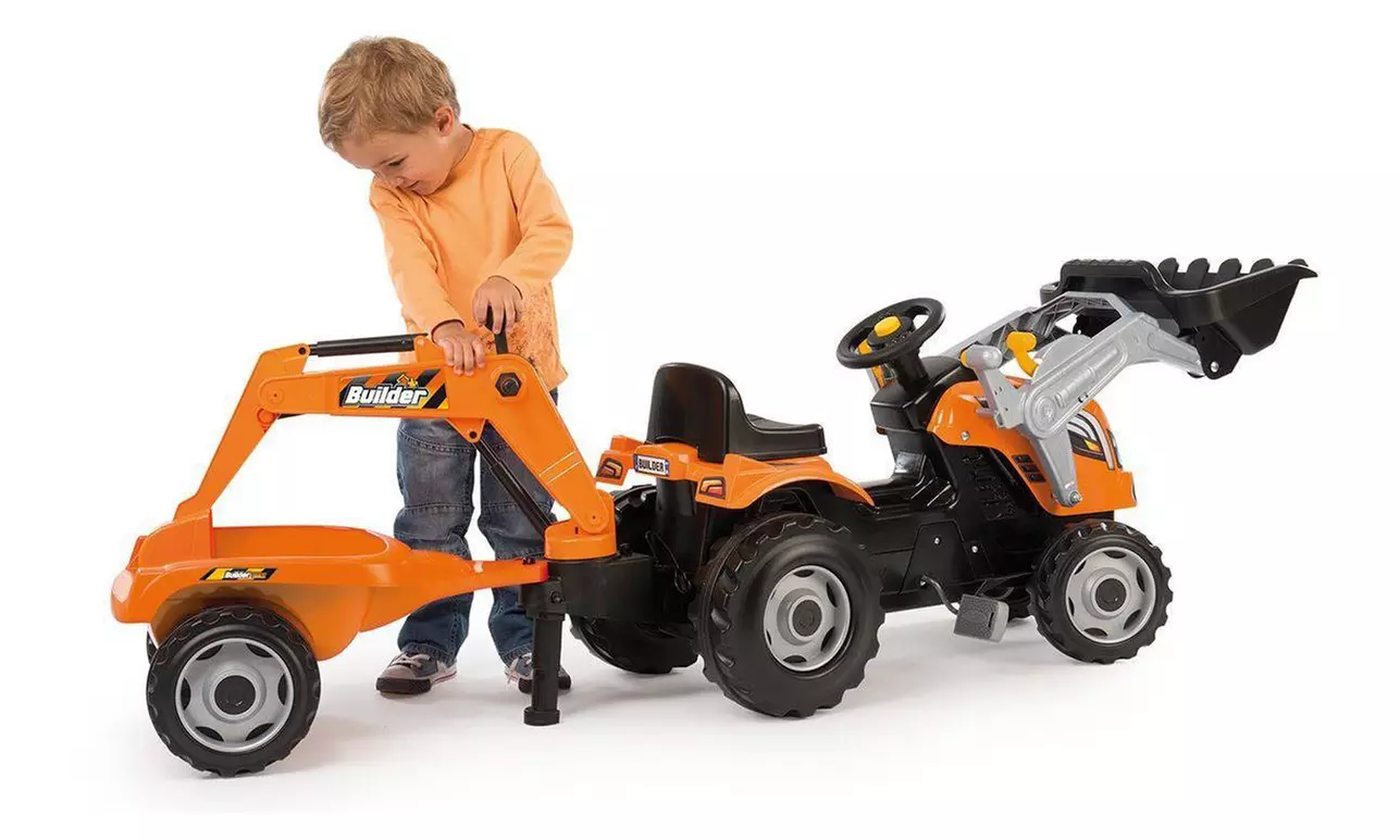 Smoby Builder Max Tractor and Trailer - Primary Image