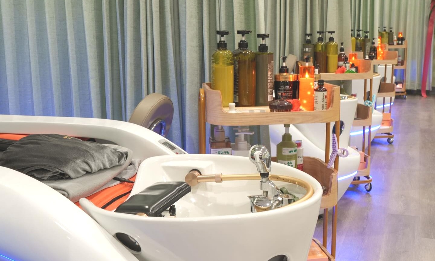 Luxury HeadSpa for 1 - 2 w/Massage on Upper-Back, Neck & Scalp + Robes