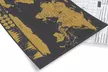 Deluxe Travel Edition Scratch Off World Map Poster Personalized Journal Log - Second Medium