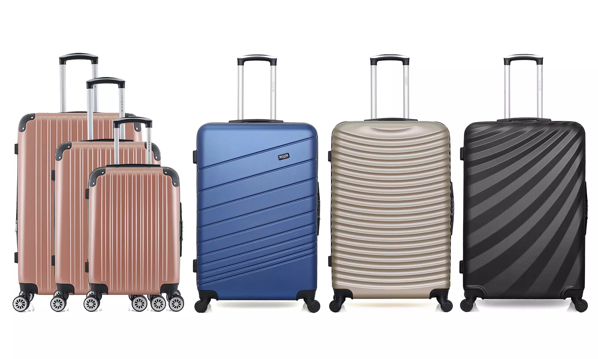 Valise en coque rigide de la marque Wave Paris et Hero