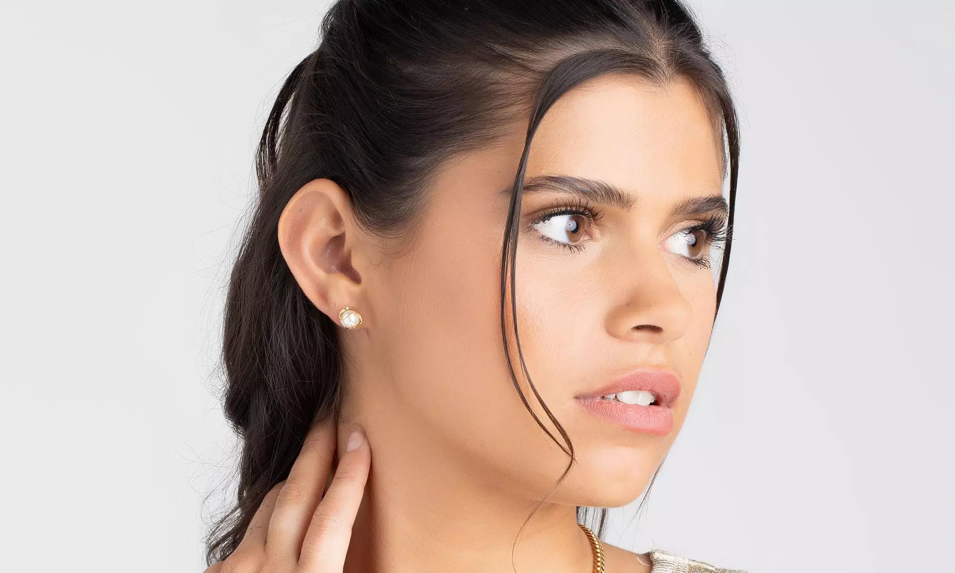 1 o 2 pares de pendientes jaula con perlas