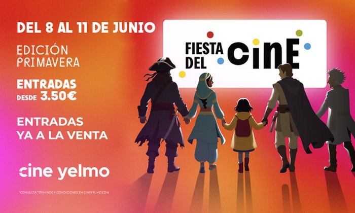 ¡Vive la Fiesta del cine! 1 entrada para Cine Yelmo para 1 persona