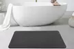 J&V TEXTILES Diatomaceous Quick-Drying Stone Bath Mat 24'' x 15'' - Second Medium