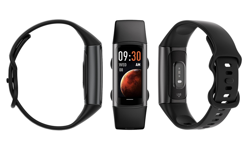 Image 6: Fitness Tracker Smart Watch BT 5.0 Body Thermometer BPM