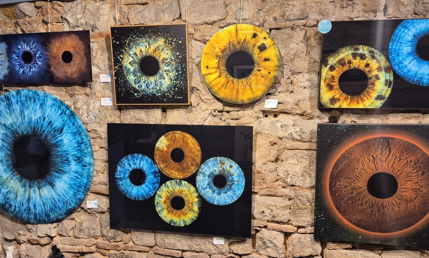 Image 2: Fotografía artística del iris del ojo con impresión en 15 x 20 cm