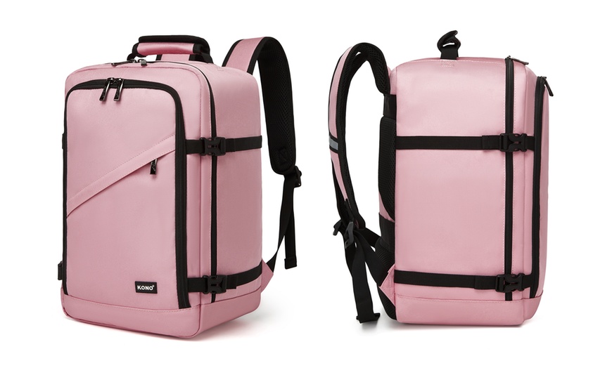 Image 8: Mochila de viaje tamaño cabina con espacio para portátil
