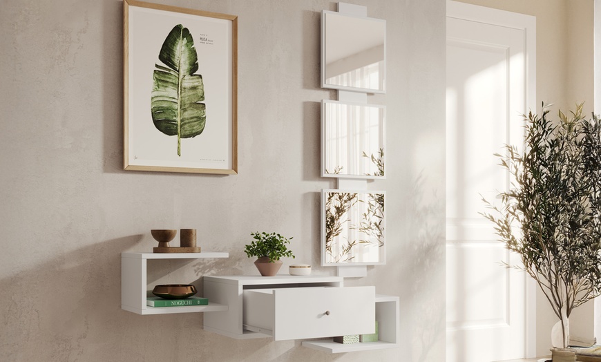 Image 9: Meuble d'entrée "Neo" avec tiroir et miroir