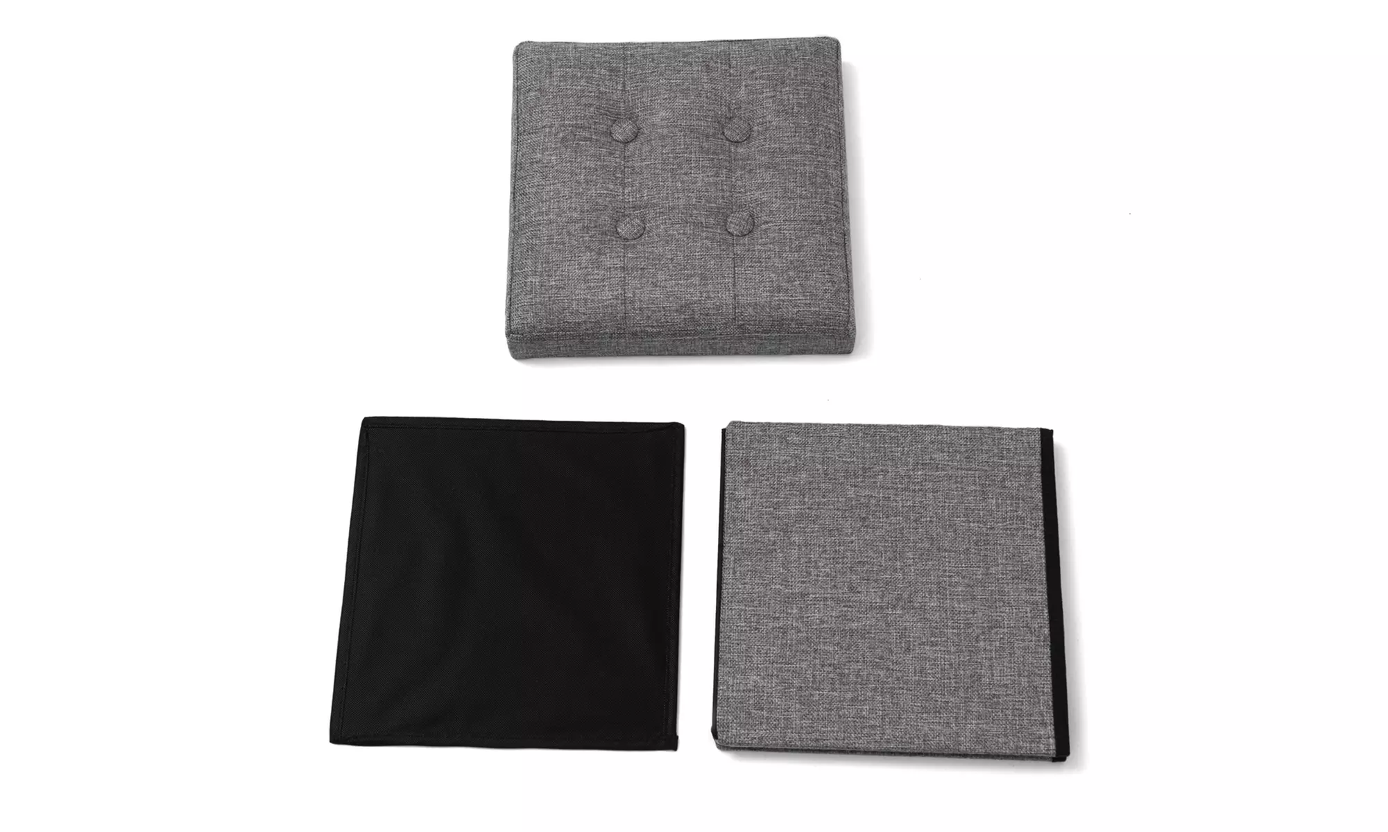 Folding Ottoman Storage Benches with Hidden Storage