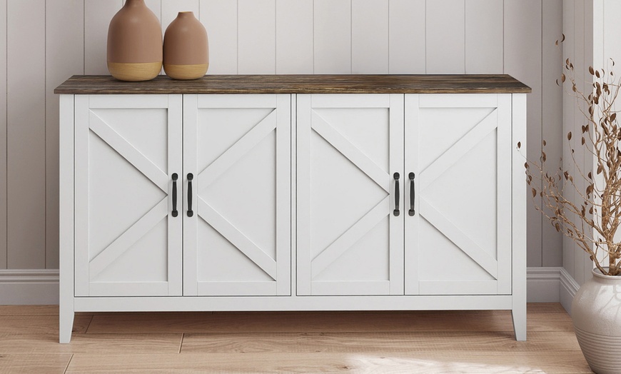 Image 2: Credenza modello Olivia per soggiorno e sala da pranzo
