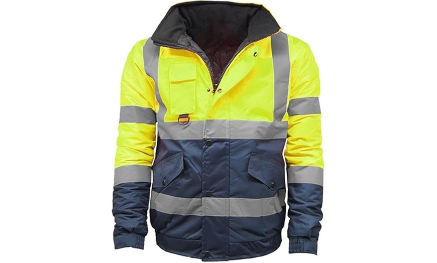 Image 3: LABEL APPAREL Men's Water-Resistant Bomber Jacket 