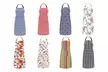 Cotton Bib Apron Adjustable XXL Fit with Pockets and Patterns - Second Medium