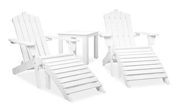 Wooden Outdoor Furniture Set Groupon Goods