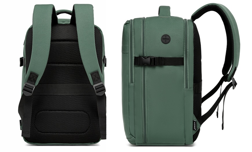 Image 14: Mochila de cabina con ribete rojo