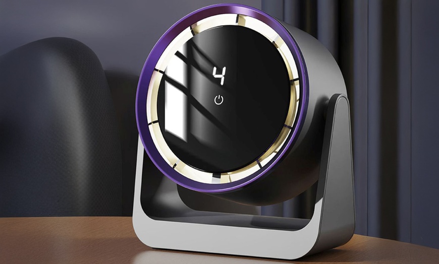 Image 4: Mini Rechargeable Desktop Fan