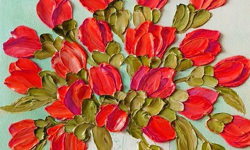 Image 6: Explore the Art of Impasto Floral Painting Workshop for Up to 8 People