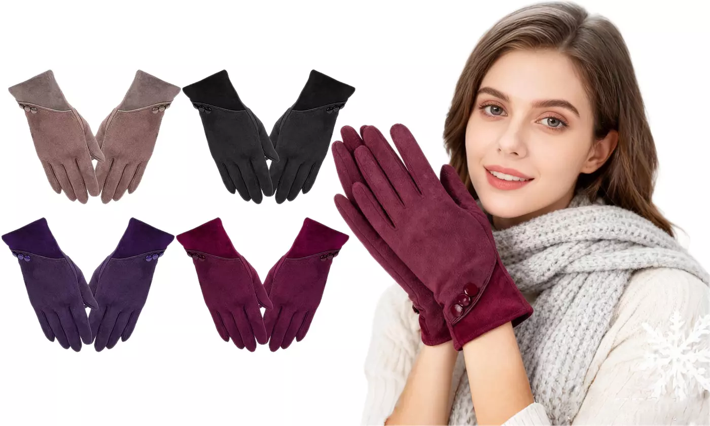 Itbelongs2u Women's Winter Gloves Fleece Lined with Touchscreen Tips