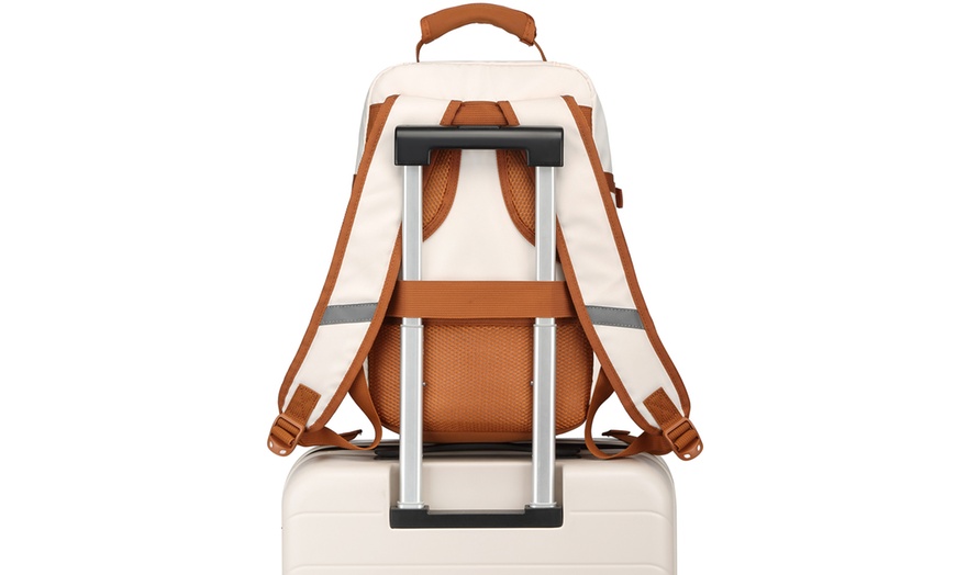 Image 7: KONO 20- or 24-Inch Suitcase ABS Hard Shell Luggage And Backpack Set