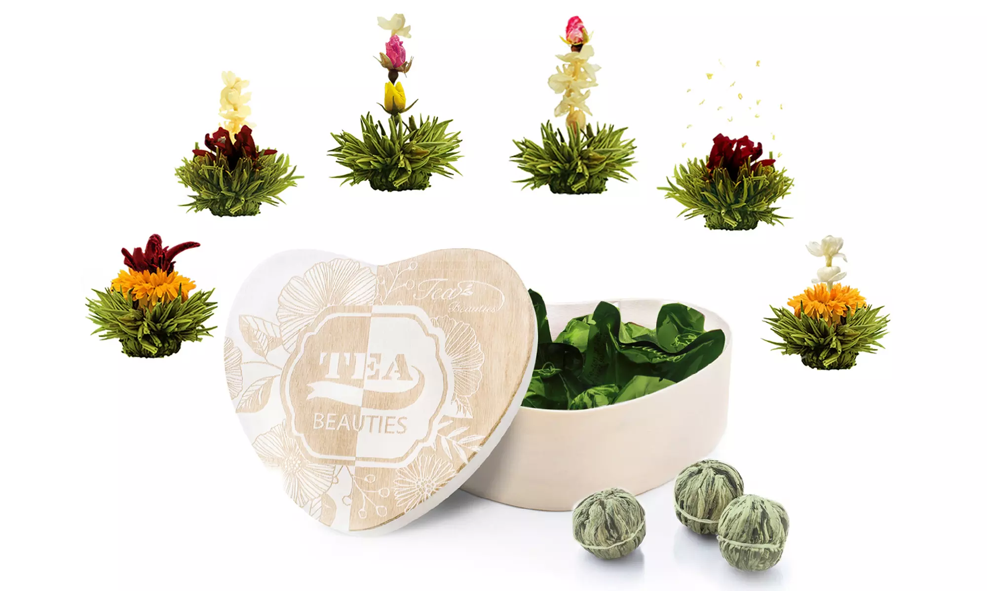 Coffrets cadeaux exclusifs fleurs de thé de Creano