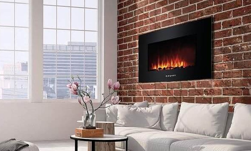 Image 3: Beper imitatiehaard met led-licht