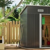 Image 18: Outdoor Garden Compact Metal Storage Shed