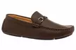 Franco Vanucci Men's Perforated Faux Leather Driver Loafers – Slip-On Dress Shoes for Casual or Work - Second Medium