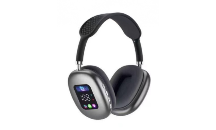 Image 6: Wireless Bluetooth Headset with Digital Display Screen Headset
