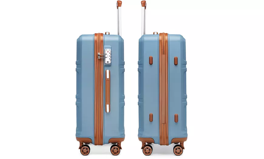 Image 4: 20/24/28 inch ABS Hard Shell Suitcase with TSA Lock