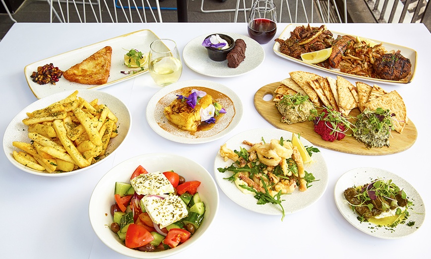 7-Course Greek Feast with Wine - ENA Greek Street Food | Groupon