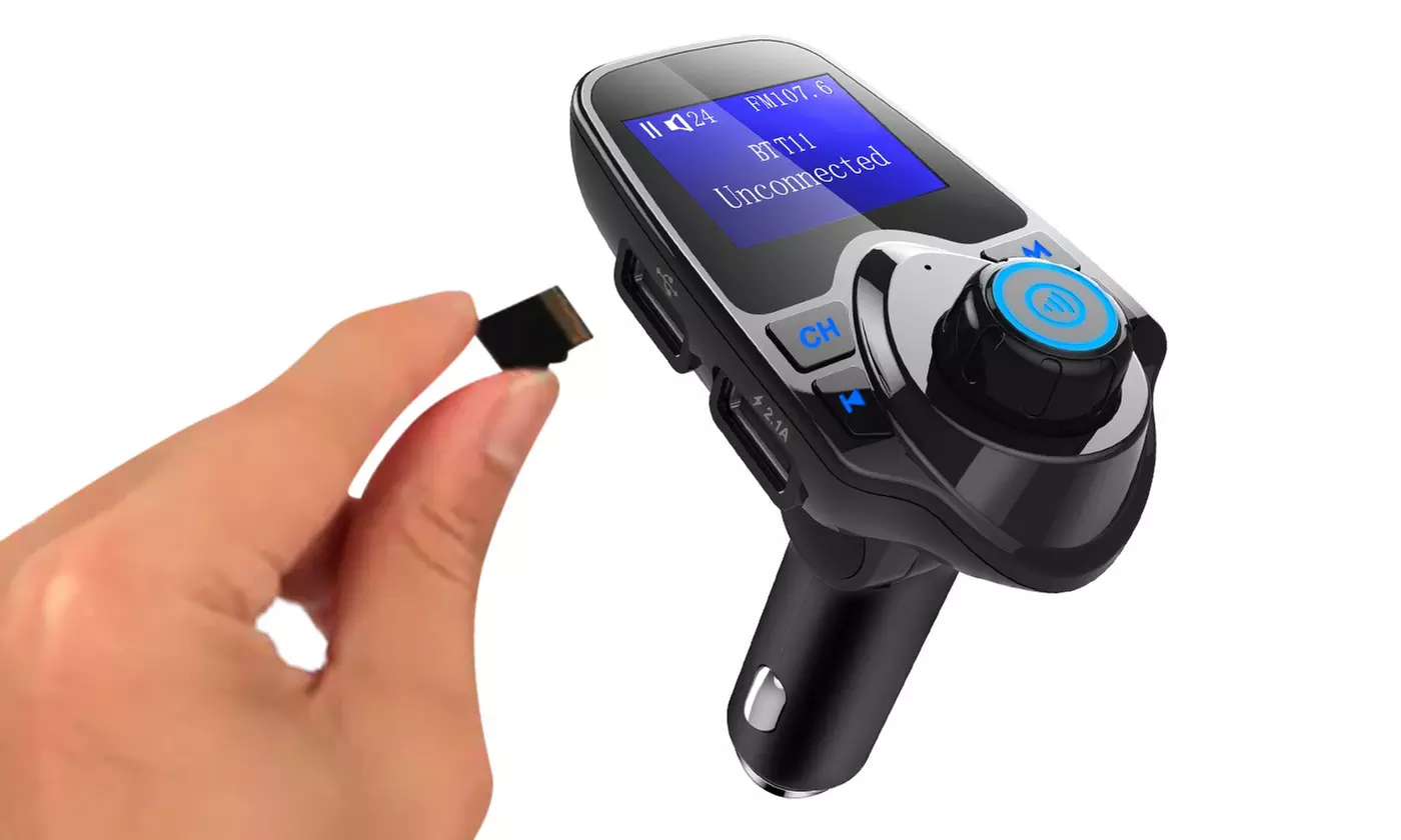 iMounTEK Wireless FM Car Transmitter Bluetooth Radio Adapter Dual USB Charger