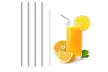 Stainless Steel Drinking Straws, Bent or Straight, With Brush (4 or 8-pack) - Second Medium
