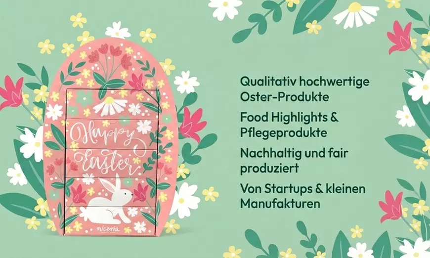 Urban-Feinkost & Wellness zu Ostern mit dem niceria XXL-Osterei