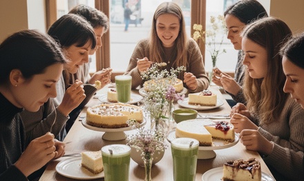 Para 1 persona: Cata de cheesecakes con té matcha y picoteo - Alma and Arte