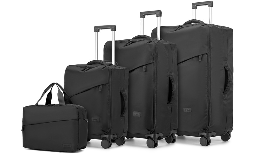 Image 3: 3er-Set Nylon-Reisekoffer mit passender Reisetasche