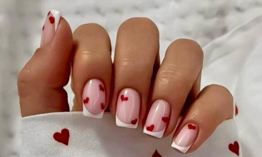 Image 1: Classic or Gelish Mani-Pedi w/ Optional Foot Spa or Acrylic Extensions