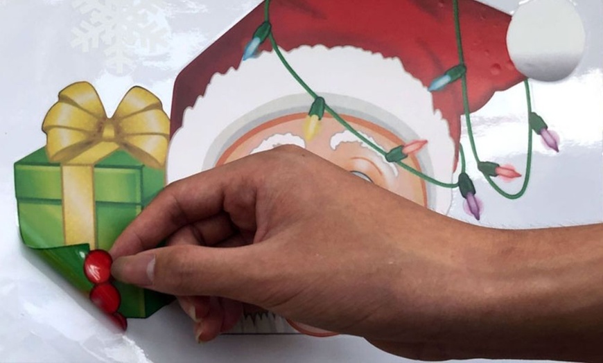 Image 4: Four or Eight Pieces Christmas Window Stickers - Style 1 or 2 