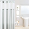 Image 22: Clearance Hookless Quick-Fit Shower Curtain