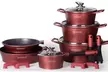 Batterie de cuisine 17 pièces en aluminium de Royalty Line, coloris au choix - Image 3