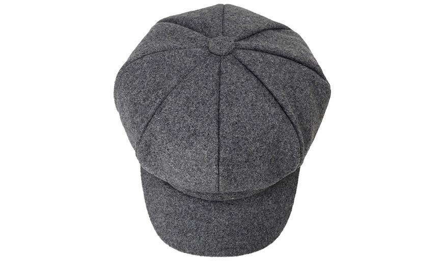 Image 13: Artist Vintage Newsboy Cabbie Peaked Beret Cap Warm Baker Boy Visor Hat Flat Cap