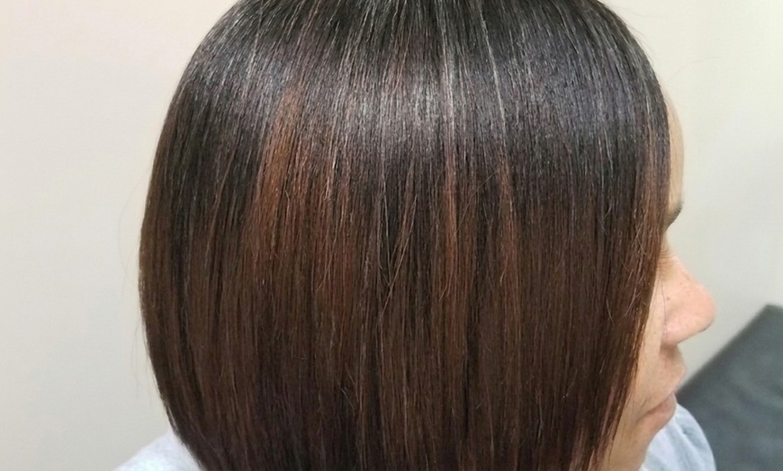 Image 2: Blowout & Silk Press or Choice of Haircut, Shampoo & Style Package