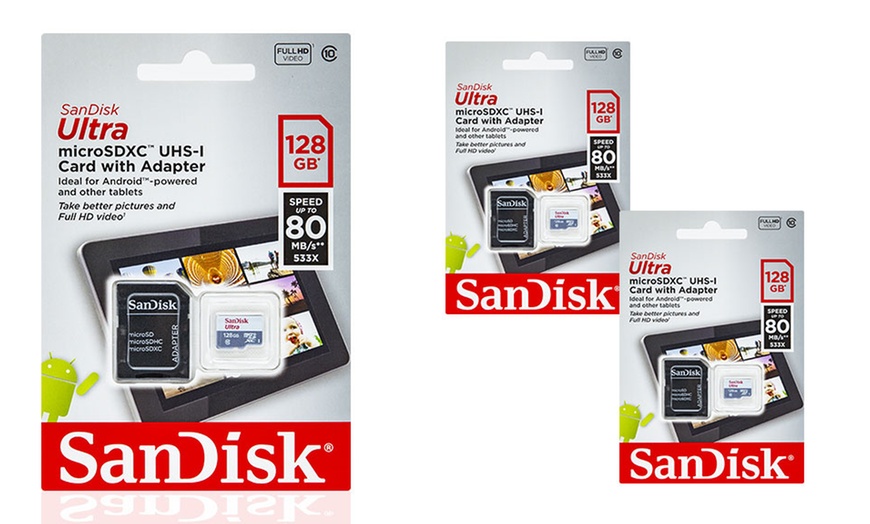 Image 2: Carte SD Sandisk 128 Go Class 10