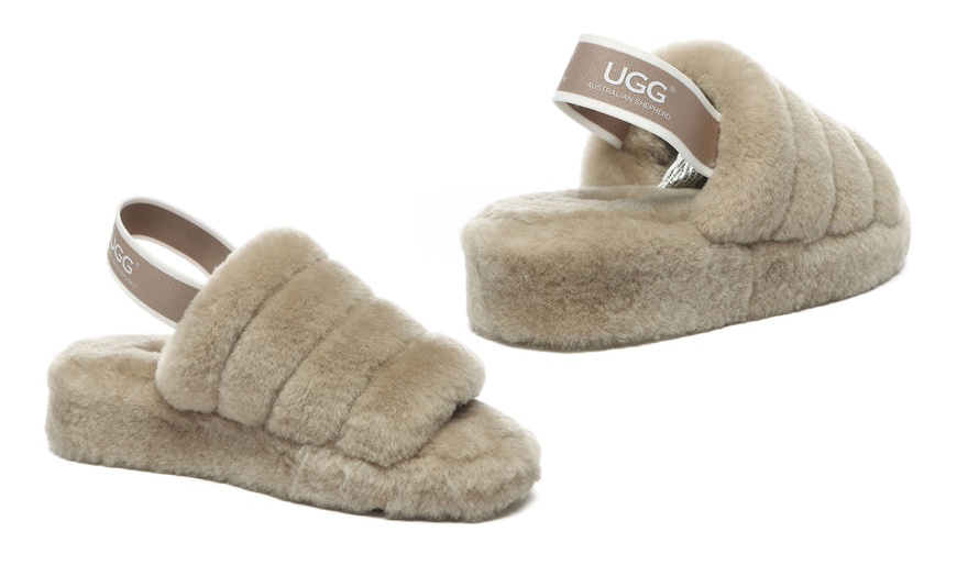 Image 17: UGG Puffy Slippers
