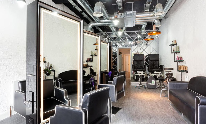 Image 1: Enhance Your Shine With Half or Full-Head Highlights, Rough Dry at Gisoo (Up to 37% Off)