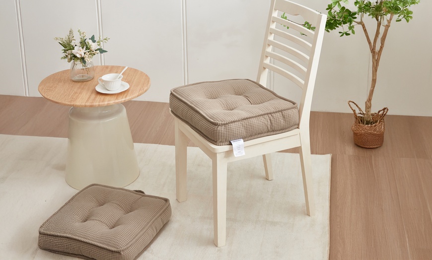 Image 1: Set of Two or Four Extra Thick Booster Seat Cushions