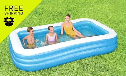 Outdoor Pool - BW-POOL-KID-SQ-54009; Free Shipping - New Aim