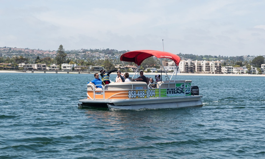 Image 3: Discover Mission Bay on a One or Two-Hour Pontoon Rental