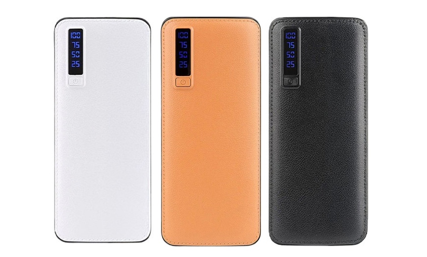 Image 1: Powerbank 20000 mAh mit 3 Ladekabeln