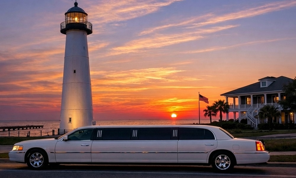 Private Luxury Limo Service with Chauffeur for MS Gulf Coast