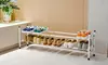 Expandable Free Standing Shoe Rack, 2-Tier Holds Up To 10-Pairs